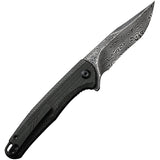 Civivi Mini Sandbar Pocket Knife Linerlock Micarta Folding Damascus 20011DS1