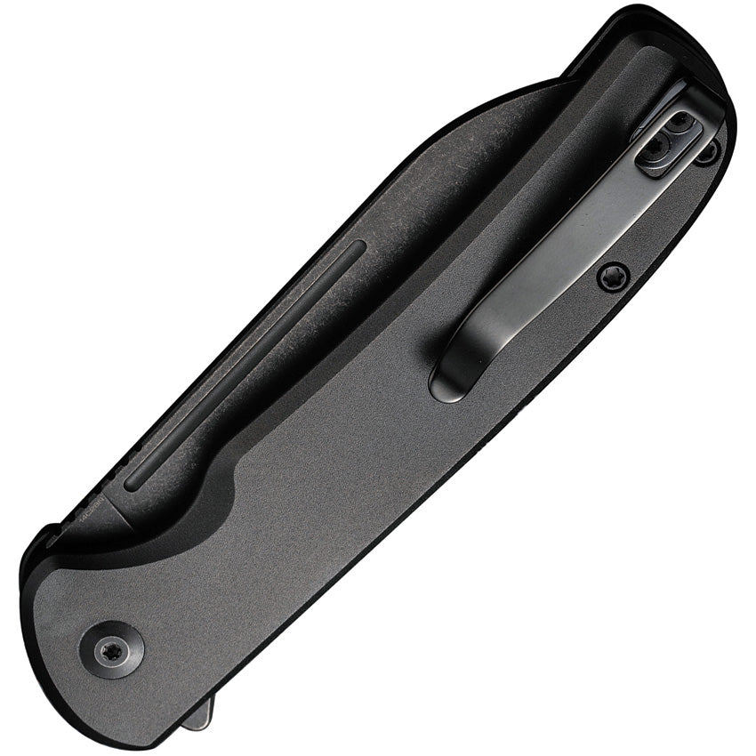 Civivi Chevalier Button Lock Black Aluminum Folding 14C28N Pocket Knif Atlantic Knife Company