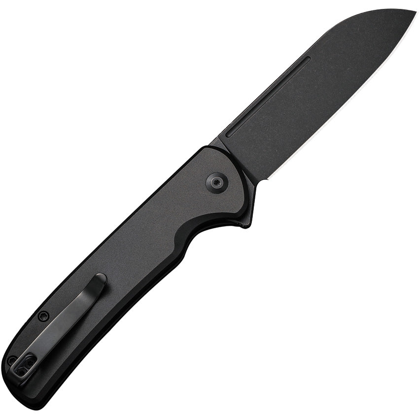 Civivi Chevalier Button Lock Black Aluminum Folding 14C28N Pocket Knif Atlantic Knife Company