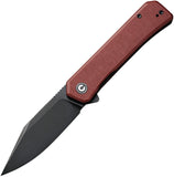 Civivi Relic Linerlock Burgundy G10 Folding Nitro-V Clip Pt Pocket Knife 20077B2 - On Sale