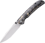 Civivi Imperium Linerlock Carbon Fiber/Gold Folding Nitro-V Pocket Knife 2106A