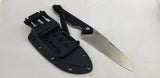 Civivi Kepler Black G10 9Cr18MoV Sheepsfoot Fixed Blade Knife w/ Sheath 2109C