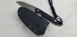 Civivi Kepler Black G10 9Cr18MoV Sheepsfoot Fixed Blade Knife w/ Sheath 2109C
