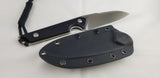 Civivi Kepler Black G10 9Cr18MoV Sheepsfoot Fixed Blade Knife w/ Sheath 2109C