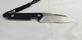 Civivi Kepler Black G10 9Cr18MoV Sheepsfoot Fixed Blade Knife w/ Sheath 2109C