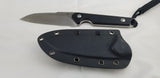 Civivi Kepler Black G10 9Cr18MoV Sheepsfoot Fixed Blade Knife w/ Sheath 2109C