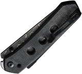 Civivi Vision FG Superlock Black Micarta Folding Damascus Pocket Knife 22036DS2