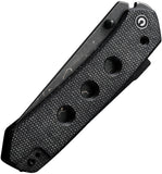 Civivi Vision FG Superlock Black Micarta Folding Damascus Pocket Knife 22036DS2