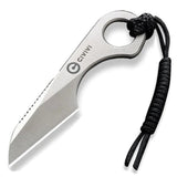 Civivi Gramis Satin 14C28N Sheepsfoot Fixed Blade Neck Knife w/ Sheath 230042