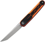 Civivi KwaiQ Linerlock Orange & Black G10 Folding Nitro-V Pocket Knife 230152