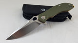 Civivi Aquila Linerlock Green G10 Folding Knife Satin VG10 by We Knife Co 805B