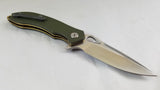 Civivi Aquila Linerlock Green G10 Folding Knife Satin VG10 by We Knife Co 805B