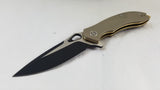 Civivi Aquila Linerlock Tan G10 Folding Knife 2-Tone VG10 by We Knife Co 805C