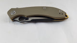 Civivi Aquila Linerlock Tan G10 Folding Knife 2-Tone VG10 by We Knife Co 805C
