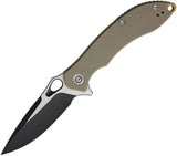 Civivi Aquila Linerlock Tan G10 Folding Knife 2-Tone VG10 by We Knife Co 805C