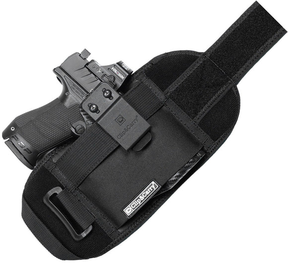 Clip & Carry Black XS-M Strapt-Tac Belly Band Hand Gun Holster 0095