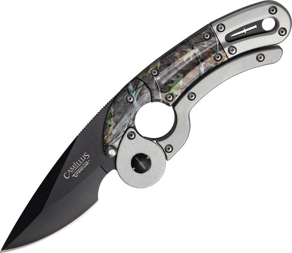 Camillus Dominator Camo AUS-8 Stainless Drop Point Fixed Blade Knife 19078