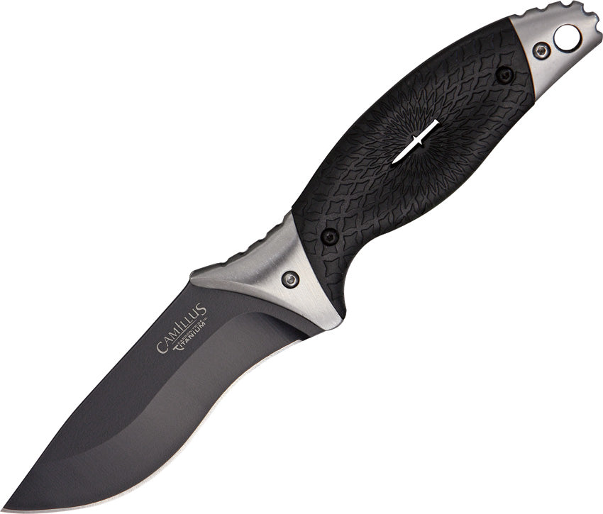 Camillus ST6 Black AUS-8 Stainless Fixed Blade Knife w/ Belt