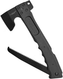 Camillus Camtrax Black Titanium Stainless Hatchet/Saw w/ Sheath 19142