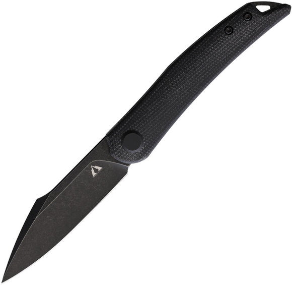 CMB Made Knives Kisame Linerlock Black Micarta Folding K110 Pocket Knife 03B