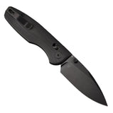 CMB Made Knives Predator Pocket Knife Black G10 Folding Black D2 Blade 08BB