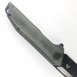 CMB Made Knives Lurker Pocket Knife Linerlock Black Micarta Folding D2 Steel 10B