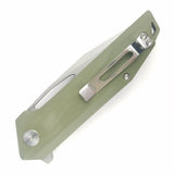 CMB Made Knives Lurker Pocket Knife Linerlock Green G10 Folding D2 Steel 10C