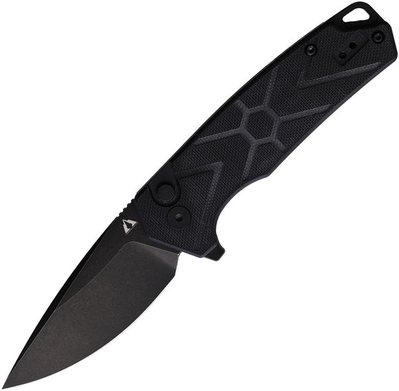 CMB Made Knives TNB Button Lock Black G10 Folding 14C28N Pocket Knife 14B