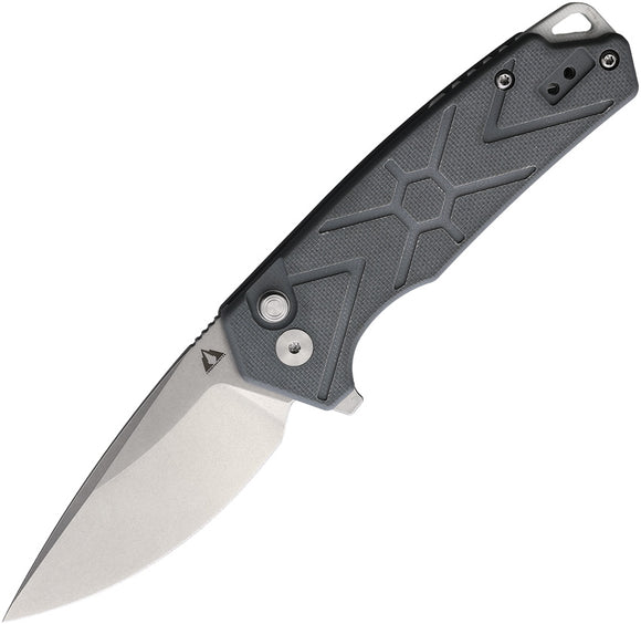 CMB Made Knives TNB Button Lock Gray G10 Folding 14C28N Pocket Knife 14G