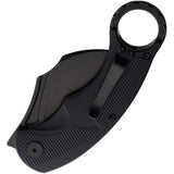 CMB Made Knives Falcon Linerlock Black G10 Folding AUS-10 Pocket Knife C01B