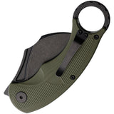 CMB Made Knives Falcon Linerlock Green G10 Folding AUS-10 Pocket Knife C01G