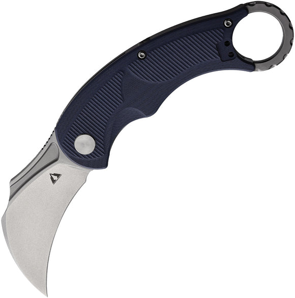 CMB Made Knives Falcon Linerlock Blue G10 Folding AUS-10 Pocket Knif C01S