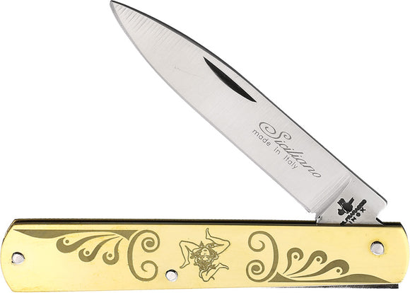 Fraraccio Knives Sfilato Trinacria Ali Folding Stainless Pocket Knife 05590117