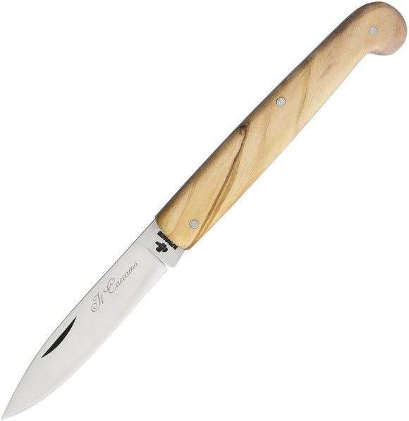 Fraraccio Knives Caccamo Manico Olive Wood Spear Pt Folding Knife CMF08B