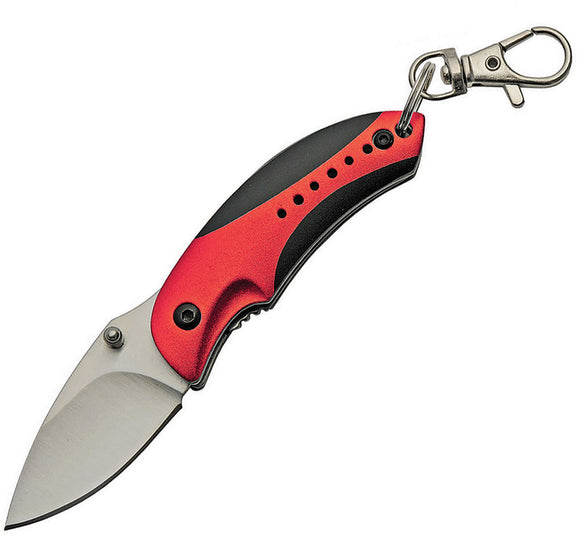Rite Edge Camper Linerlock Red & Black Aluminum Folding Pocket Knife 211516RD