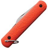Colonial Automatic Paratrooper Knife Button Lock Orange Stainless Blade M724