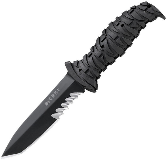 Columbia River CRKT Black Ultima Knife + Sheath 2125KV
