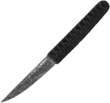 CRKT Obake Gray TiNi Fixed Clip Pt Blade Black Paracord Handle Knife 2367