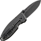 CRKT Squid Framelock Folding Pocket Knife  Drop Pt Black Blade - 2490ks