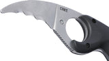 CRKT Bear Claw Black GRN AUS-8 Veff Serrated Fixed Blade Knife w/ Sheath 2511