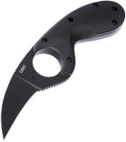 CRKT Bear Claw Black GRN AUS-8 Hawkbill Fixed Blade Knife w/ Sheath 2516K