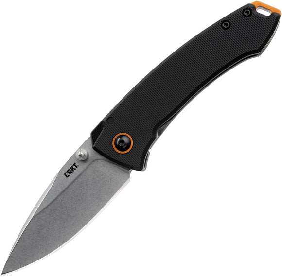CRKT Tuna Compact Fixed Blade Knife Black G10 8Cr13MoV Stainless Clip Point 2522