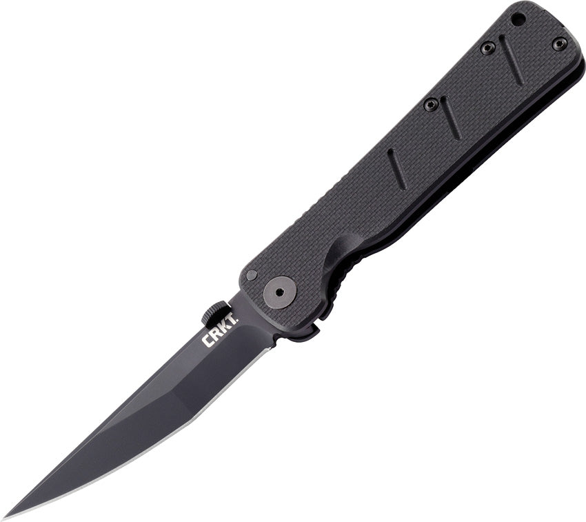 CRKT Shizuka Noh Ken Folding Tanto Blade AutoLAWKS Black G10