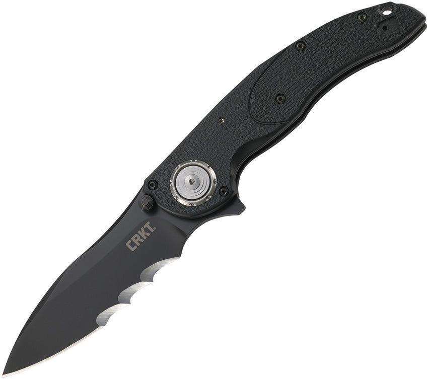 CRKT Linchpin Deadbolt Lock Veff Serrations Folding Knife 5406k