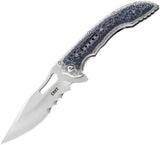 CRKT Fossil Framelock Folding Blade Hammered Handle IKBS Ball Bearing Knife 5473