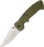 CRKT Crawford Kasper Satin Plain Edge Linerlock Folding Knife 6773sod
