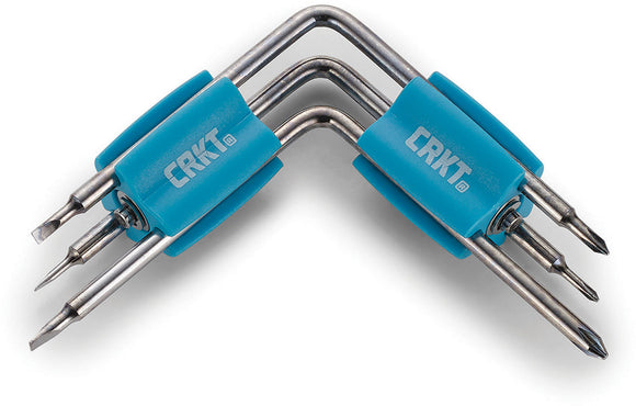 CRKT Twist And Fix Screwdriver Set Blue GRN Tool 9902