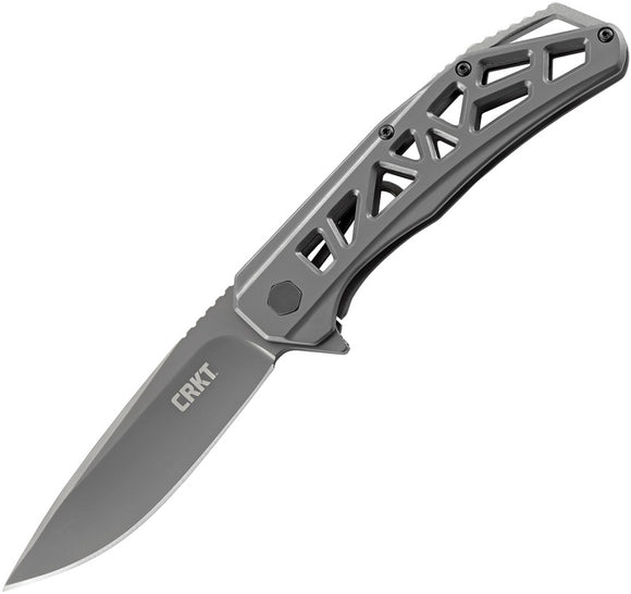 Columbia River CRKT Gusset Grey EDC Hunting Folding Knife Pocket Folder K330GGP