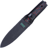 CRKT Ken Onion Black & Red 1050 Carbon Steel 3pc Throwing Knives w/ Sheath K930RKP