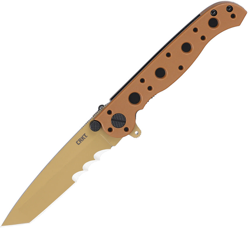 CRKT M16-10DZ Linerlock Desert Tan GRN Folding D2 Steel Veff